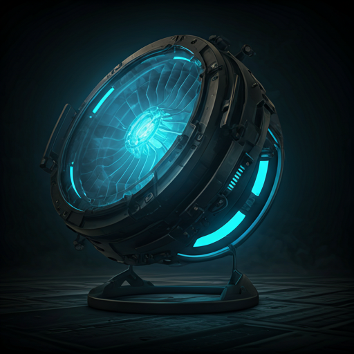 Industrial LED luminaire with cyan glow